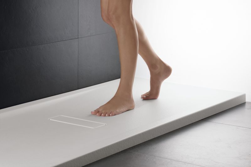 Bac de douche custom touch 1000x800 mm B.35 mm Blanc mat